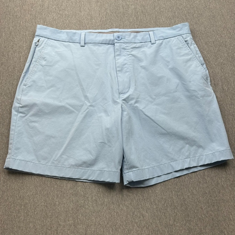 Vineyard Vines On The Go Shorts Mens 38x7 Blue Golf Flat Front Performance